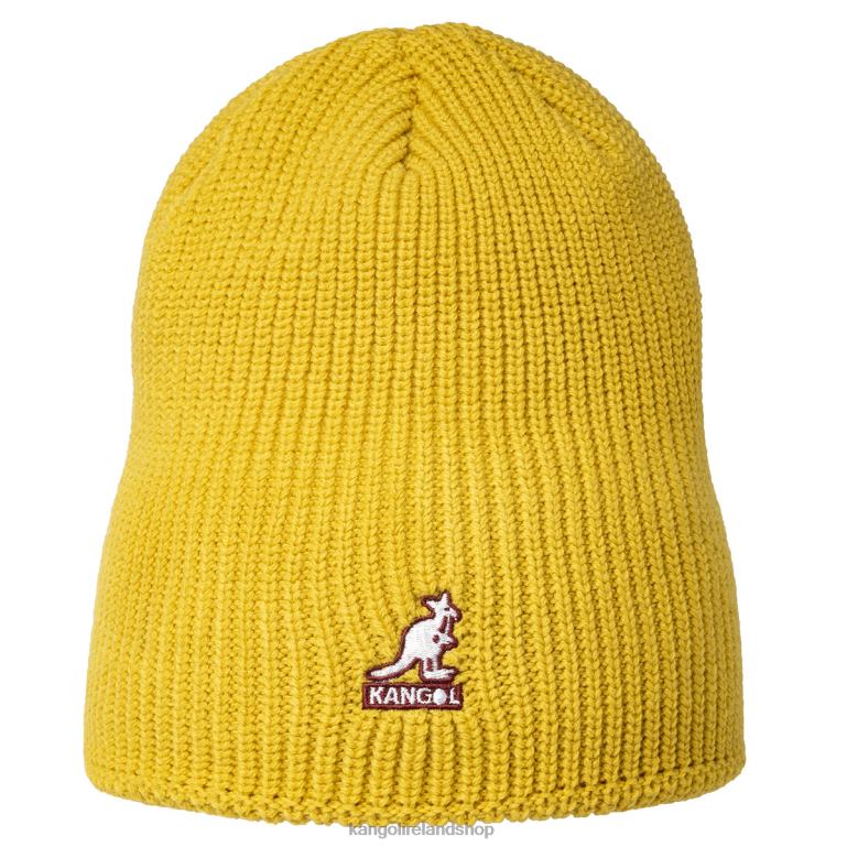 IE Kangol Cardinal 2-way Beanie Old Gold Unisex Accessories 6B26V865