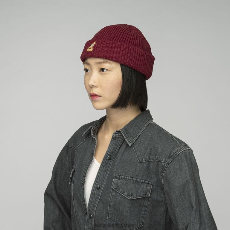 IE Kangol Cardinal 2-way Beanie Red Velvet Unisex Accessories 6B26V867