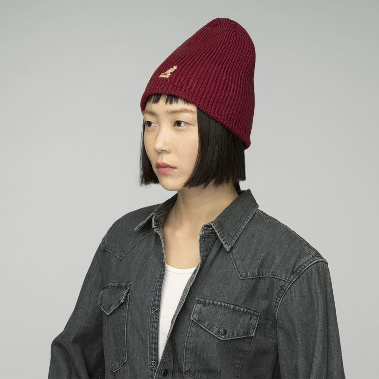 IE Kangol Cardinal 2-way Beanie Red Velvet Unisex Accessories 6B26V867