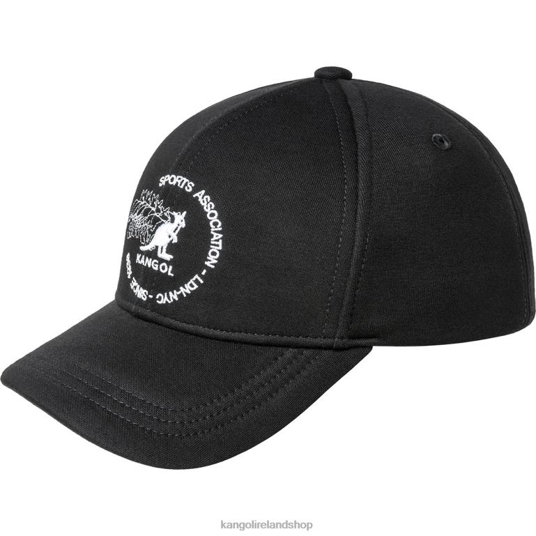 IE Kangol Club Baseball Cap Black Unisex Accessories 6B26V369