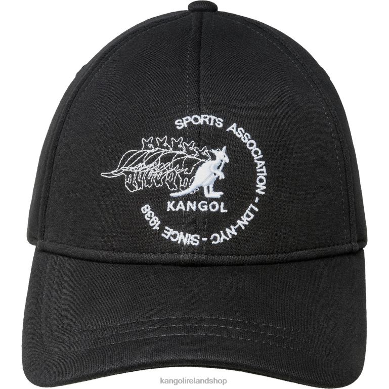 IE Kangol Club Baseball Cap Black Unisex Accessories 6B26V369