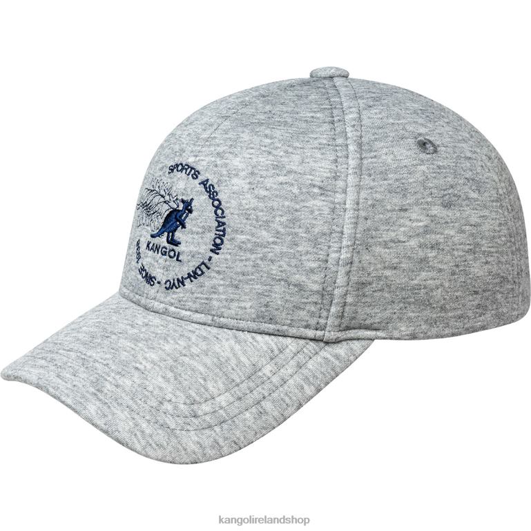 IE Kangol Club Baseball Cap Light Grey Heather Unisex Accessories 6B26V370