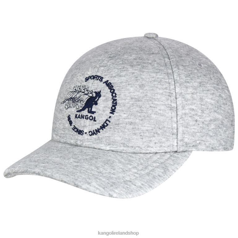 IE Kangol Club Baseball Cap Light Grey Heather Unisex Accessories 6B26V370