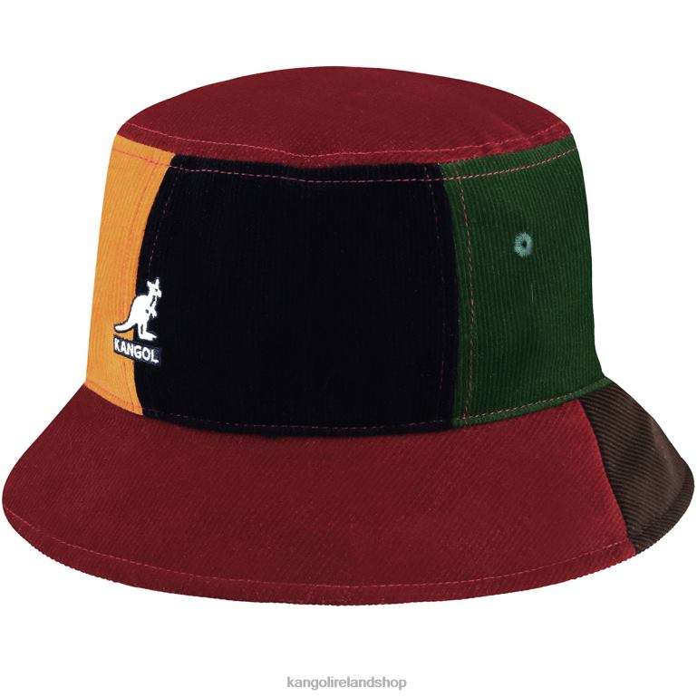 IE Kangol Contrast Pops Bucket Red Multi Unisex Accessories 6B26V551