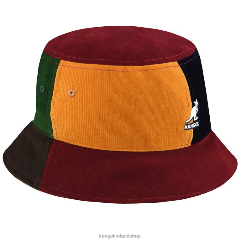IE Kangol Contrast Pops Bucket Red Multi Unisex Accessories 6B26V551
