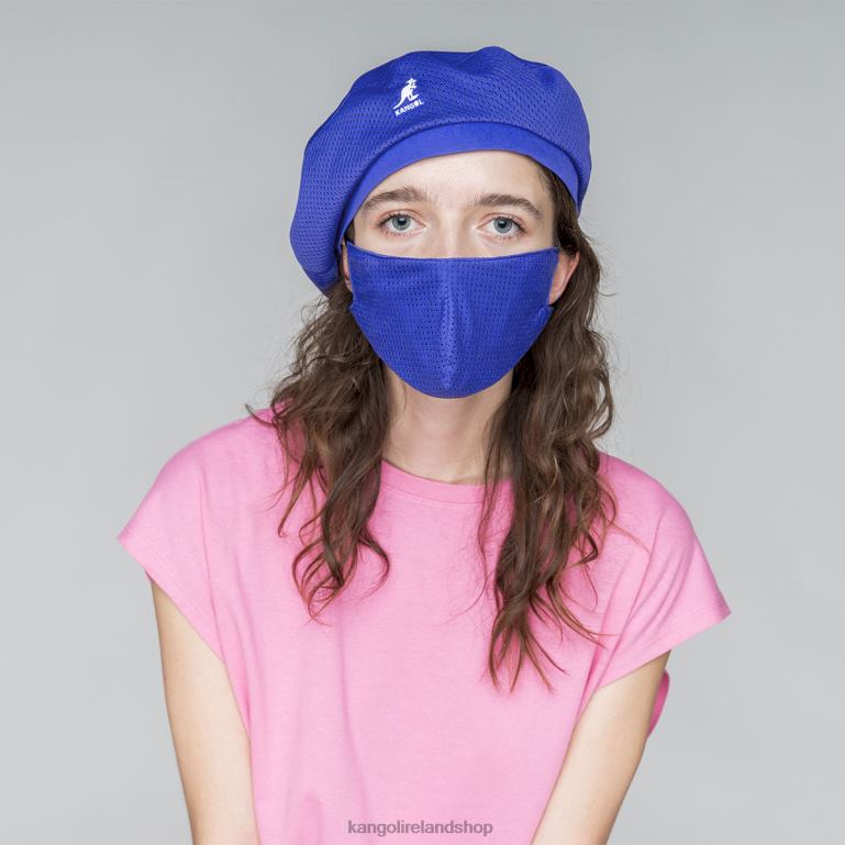 IE Kangol Coordinates Mask Beret Blue Unisex Accessories 6B26V420