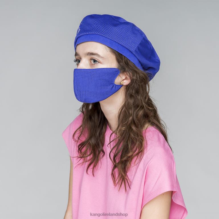 IE Kangol Coordinates Mask Beret Blue Unisex Accessories 6B26V420