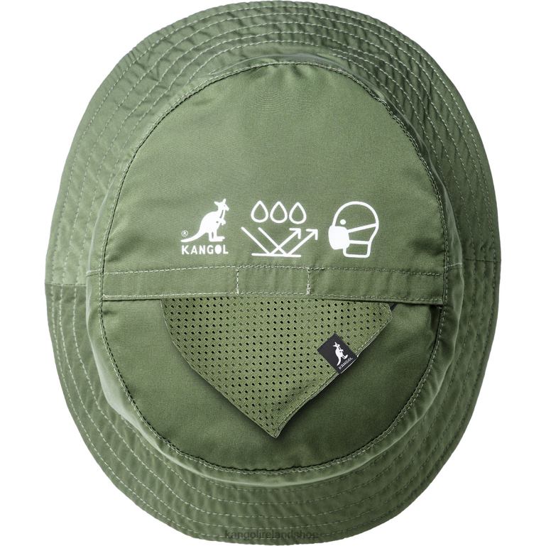 IE Kangol Coordinates Mask Bucket Olive Unisex Accessories 6B26V669