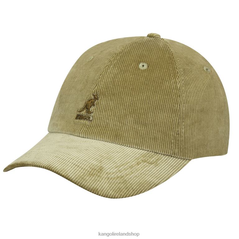 IE Kangol Cord Baseball Beige Unisex Accessories 6B26V380