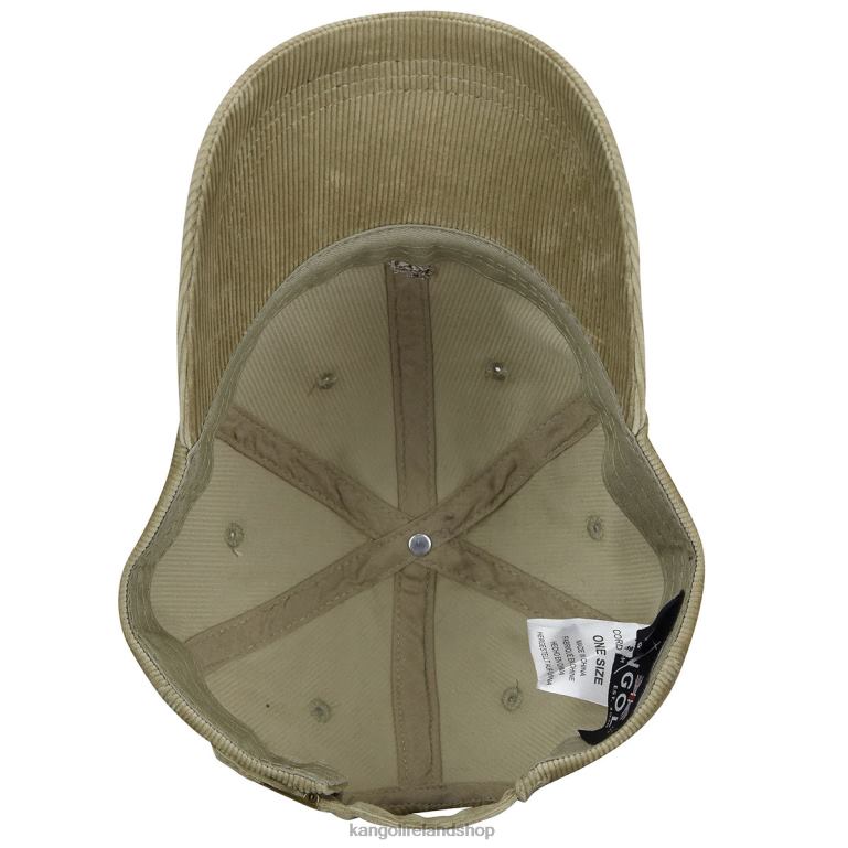 IE Kangol Cord Baseball Beige Unisex Accessories 6B26V380