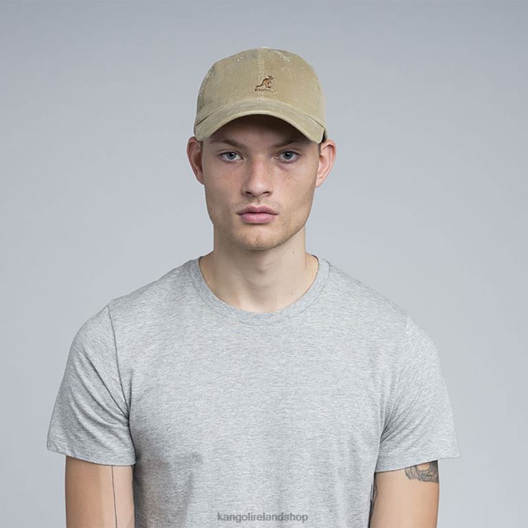 IE Kangol Cord Baseball Beige Unisex Accessories 6B26V380