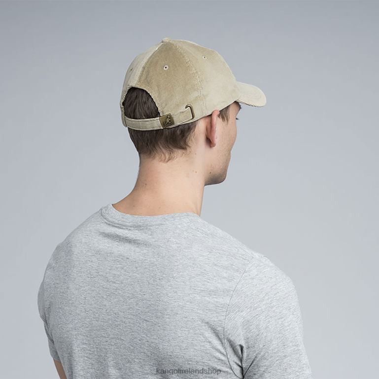 IE Kangol Cord Baseball Beige Unisex Accessories 6B26V380