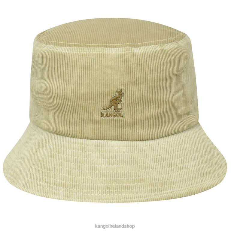 IE Kangol Cord Bucket Beige Unisex Accessories 6B26V722
