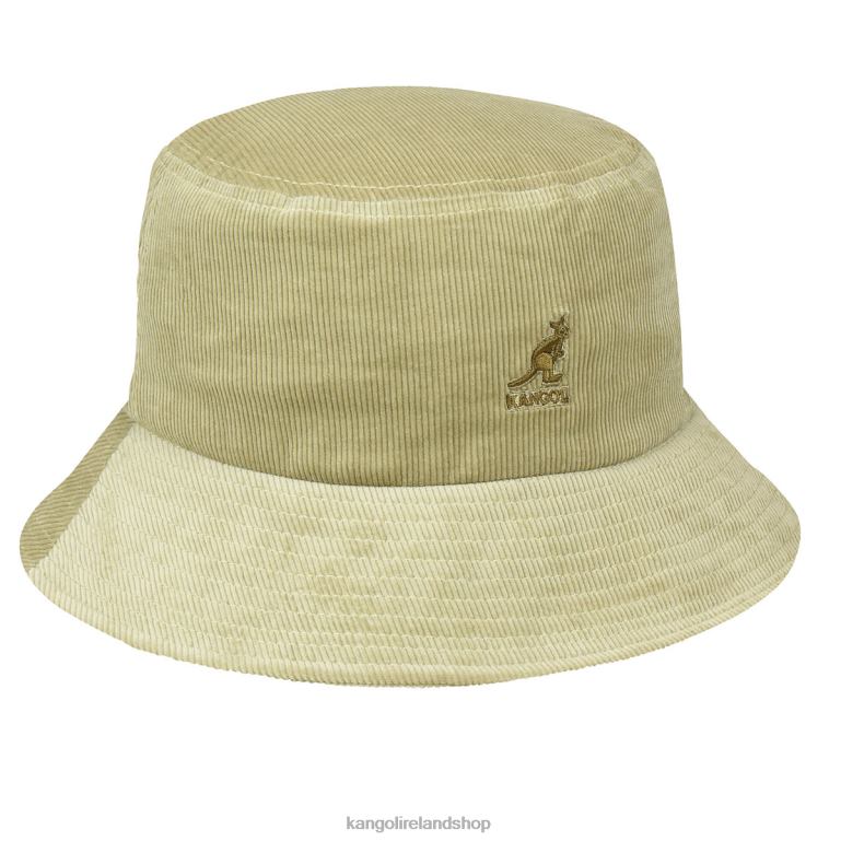 IE Kangol Cord Bucket Beige Unisex Accessories 6B26V722
