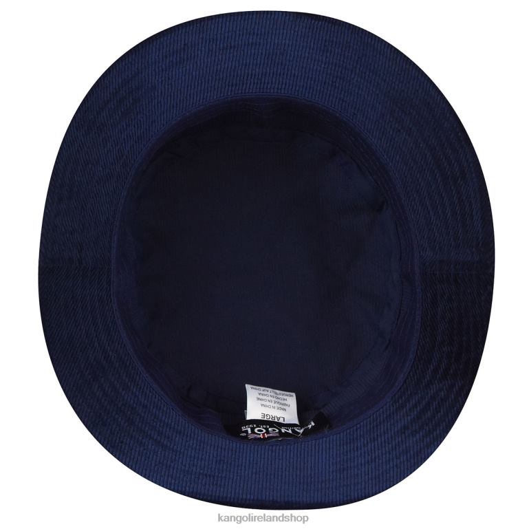 IE Kangol Cord Bucket Navy Unisex Accessories 6B26V725