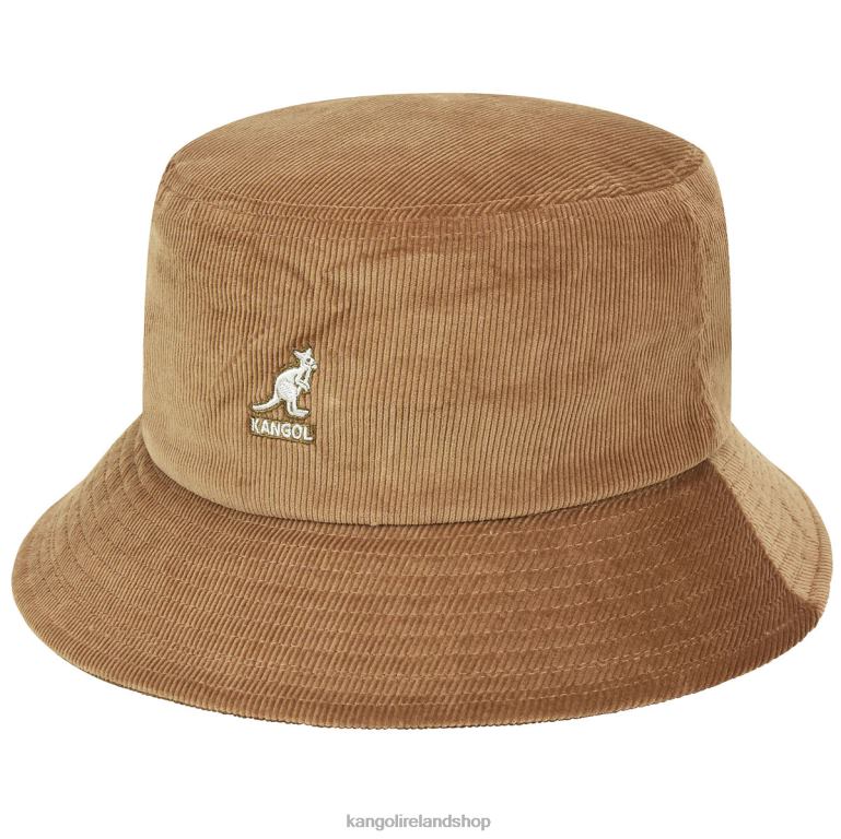 IE Kangol Cord Bucket Wood Unisex Accessories 6B26V726