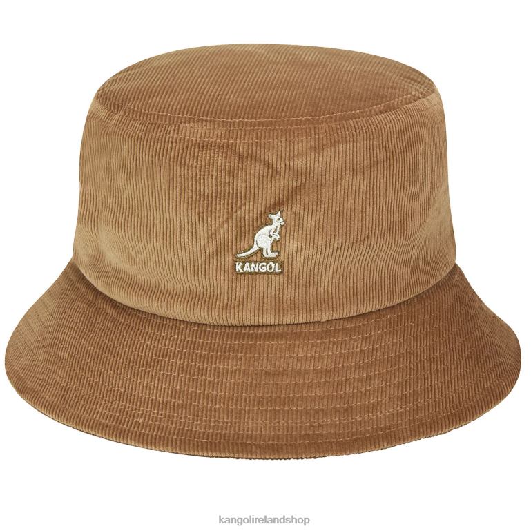 IE Kangol Cord Bucket Wood Unisex Accessories 6B26V726