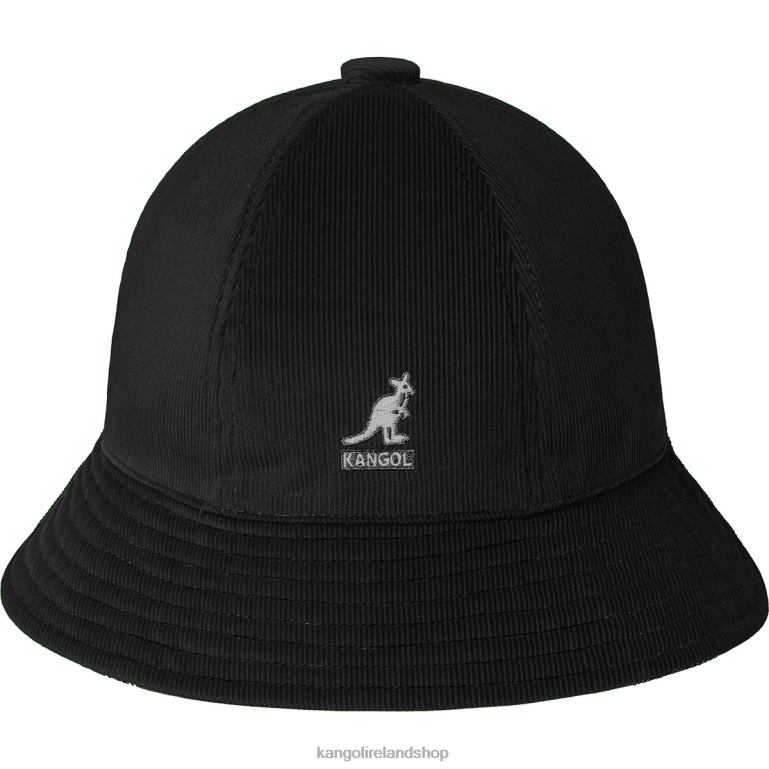 IE Kangol Cord Casual Black Unisex Accessories 6B26V512
