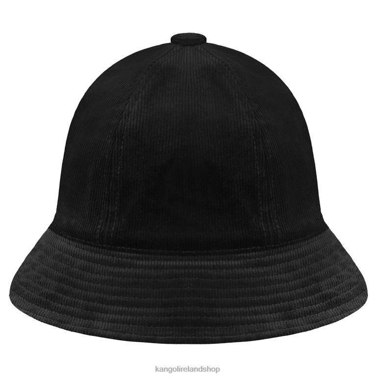 IE Kangol Cord Casual Black Unisex Accessories 6B26V512