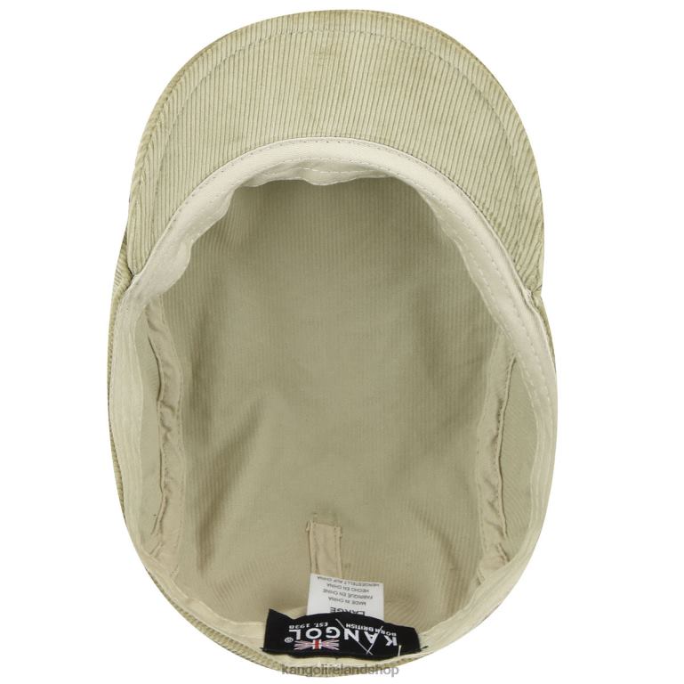 IE Kangol Cord Ivy Cap Beige Unisex Accessories 6B26V783