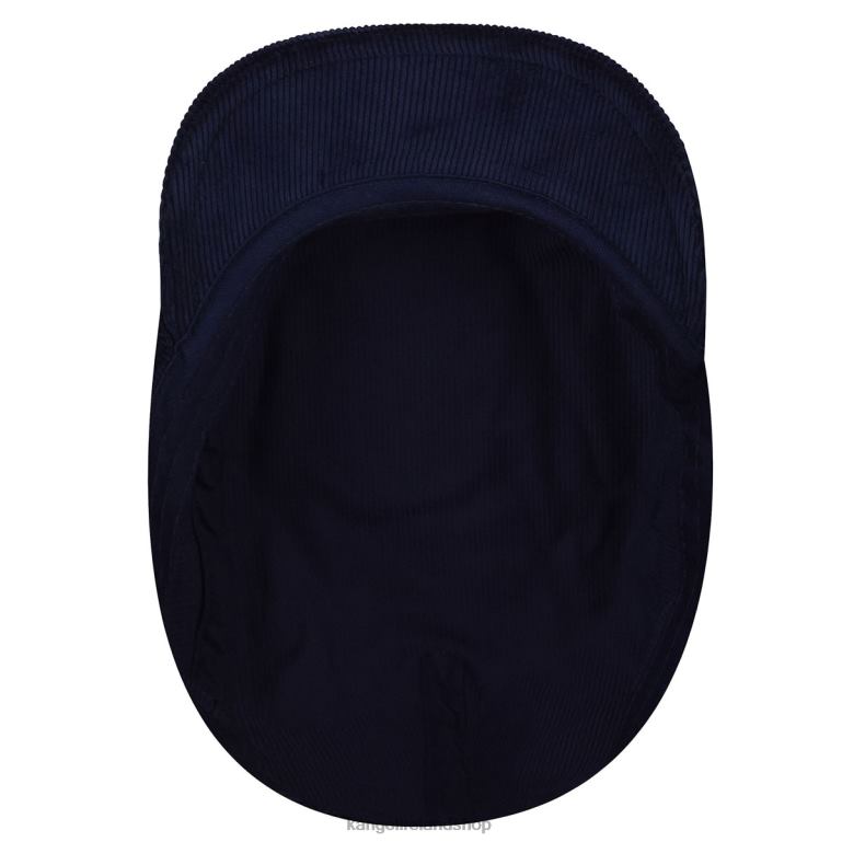 IE Kangol Cord Ivy Cap Navy Unisex Accessories 6B26V786
