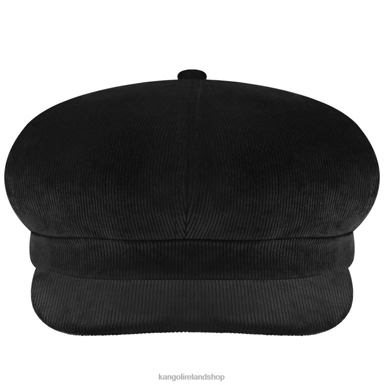 IE Kangol Cord Spitfire Black Unisex Accessories 6B26V876