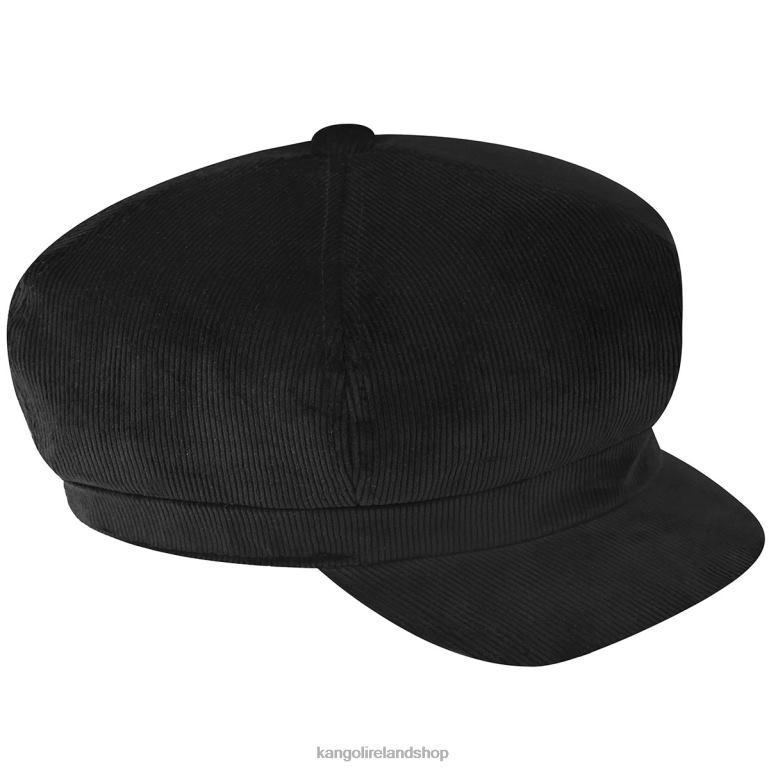 IE Kangol Cord Spitfire Black Unisex Accessories 6B26V876