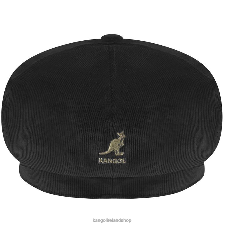 IE Kangol Cord Spitfire Black Unisex Accessories 6B26V876