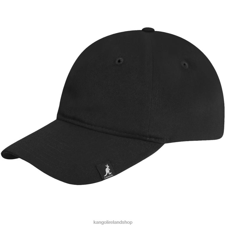IE Kangol Cotton Adjustable Baseball Black Unisex Accessories 6B26V332