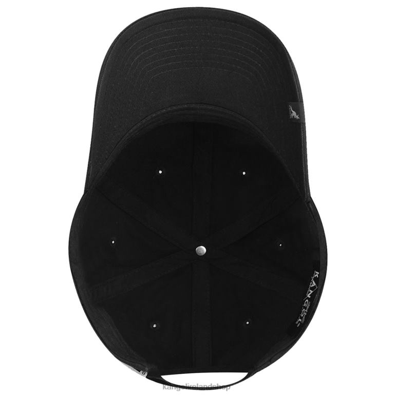 IE Kangol Cotton Adjustable Baseball Black Unisex Accessories 6B26V332