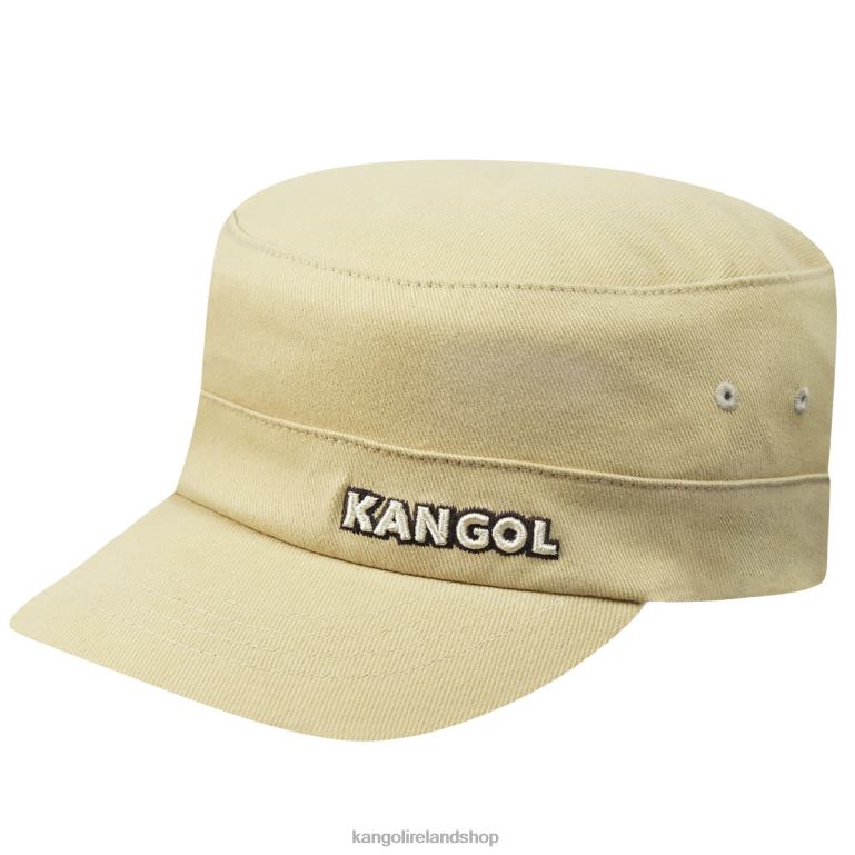 IE Kangol Cotton Twill Army Cap Beige Unisex Accessories 6B26V258