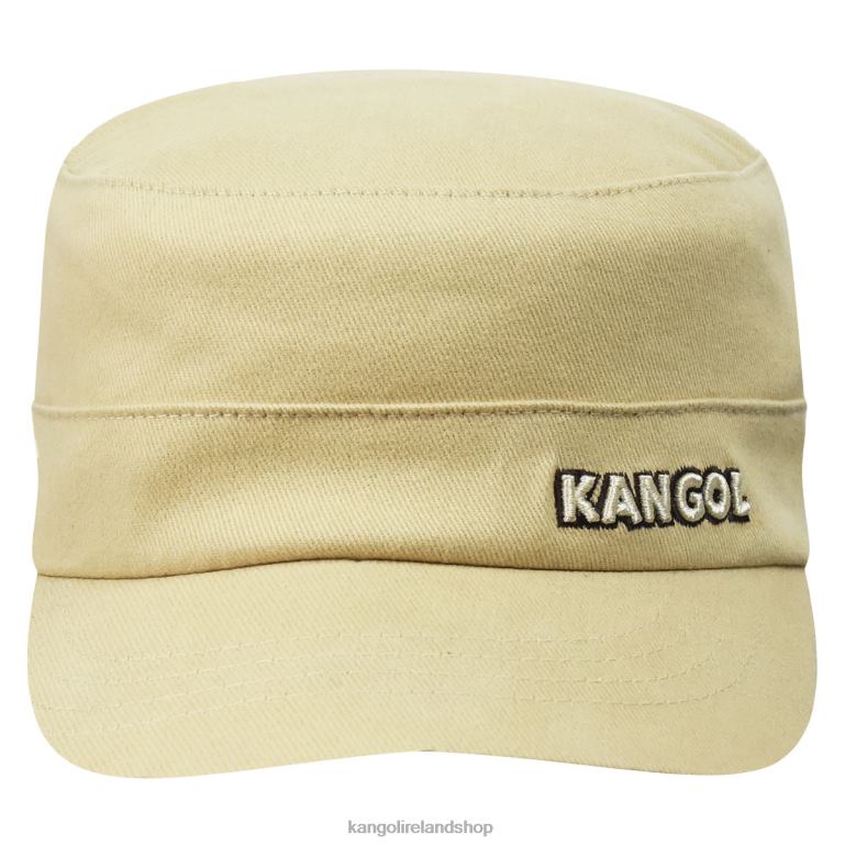 IE Kangol Cotton Twill Army Cap Beige Unisex Accessories 6B26V258