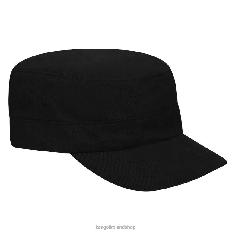 IE Kangol Cotton Twill Army Cap Black Unisex Accessories 6B26V259