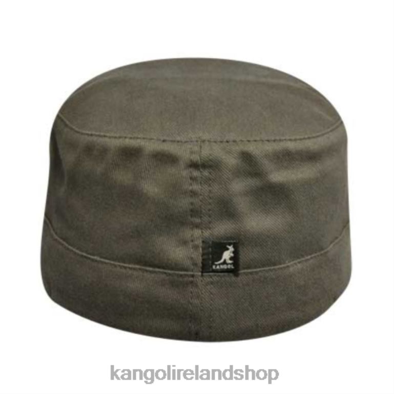 IE Kangol Cotton Twill Army Cap Green Unisex Accessories 6B26V261