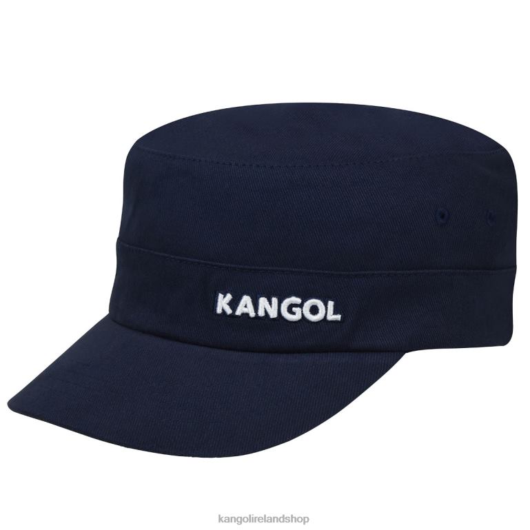 IE Kangol Cotton Twill Army Cap Navy Unisex Accessories 6B26V263