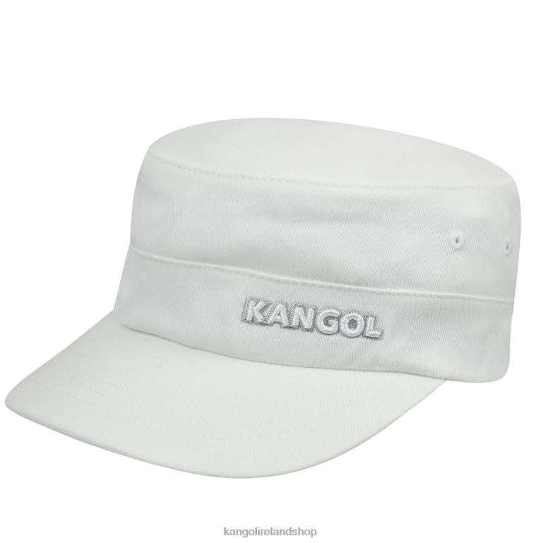 IE Kangol Cotton Twill Army Cap White Unisex Accessories 6B26V266