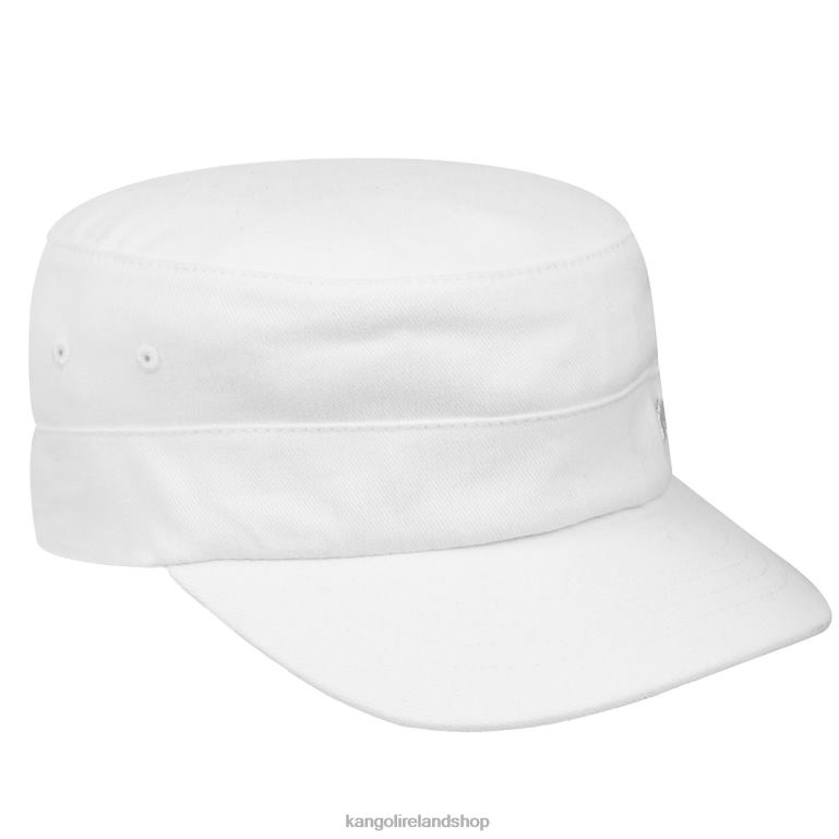 IE Kangol Cotton Twill Army Cap White Unisex Accessories 6B26V266