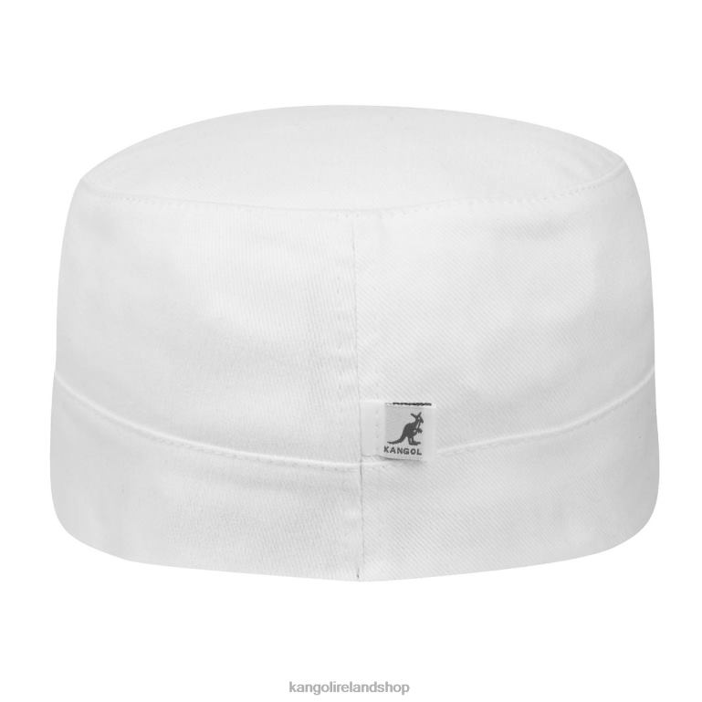 IE Kangol Cotton Twill Army Cap White Unisex Accessories 6B26V266