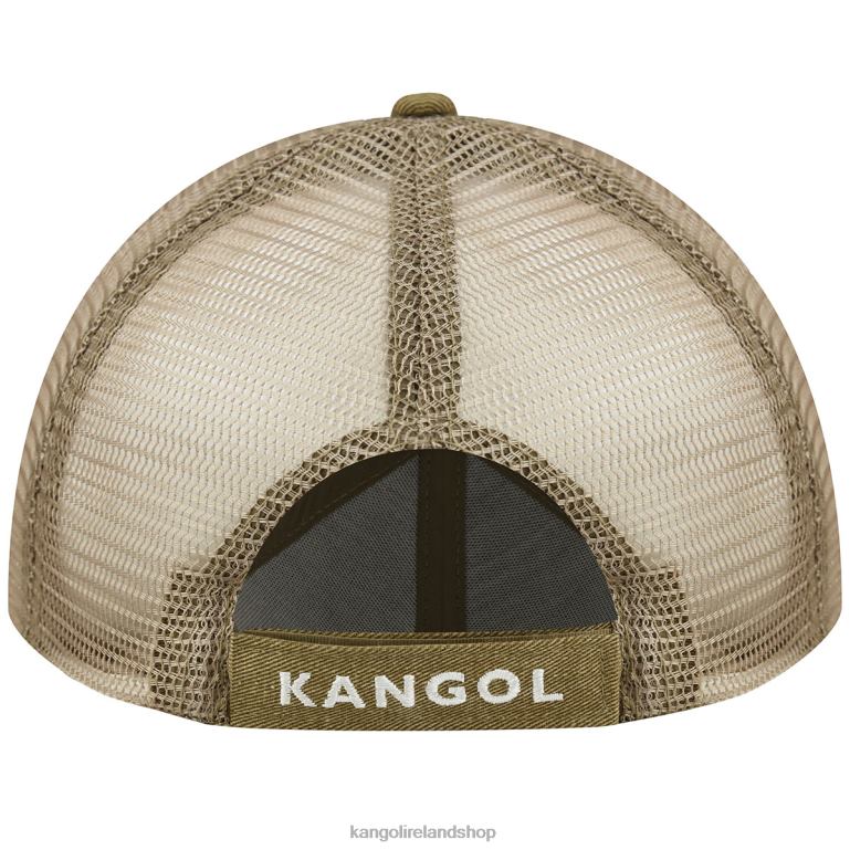 IE Kangol Distressed Cotton Mesh Baseball Oat Unisex Accessories 6B26V293