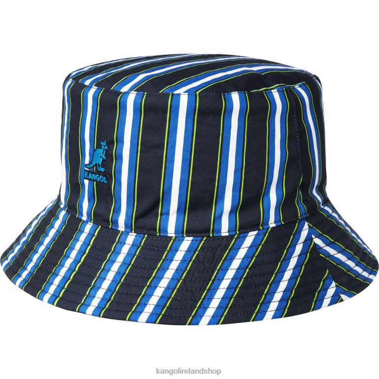 IE Kangol Double Pattern Bucket Navy Unisex Accessories 6B26V704
