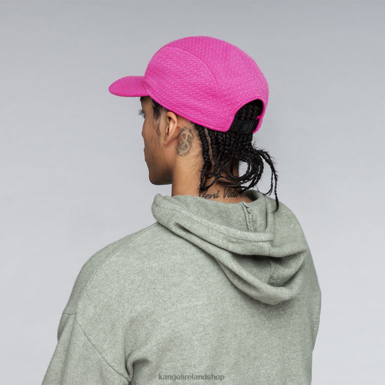 IE Kangol Embossed 5 Panel Cap Black Unisex Accessories 6B26V357