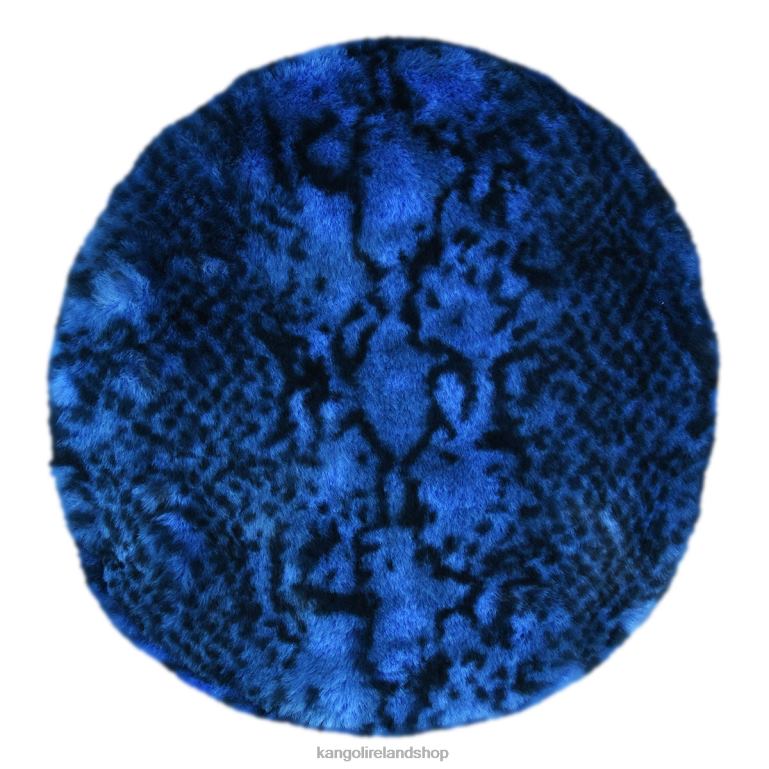 IE Kangol Faux Fur Beret Blue Snake Unisex Accessories 6B26V408