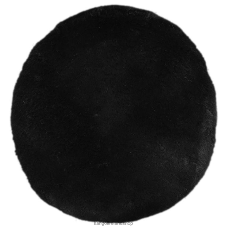 IE Kangol Faux Fur Beret Solid Black Unisex Accessories 6B26V403