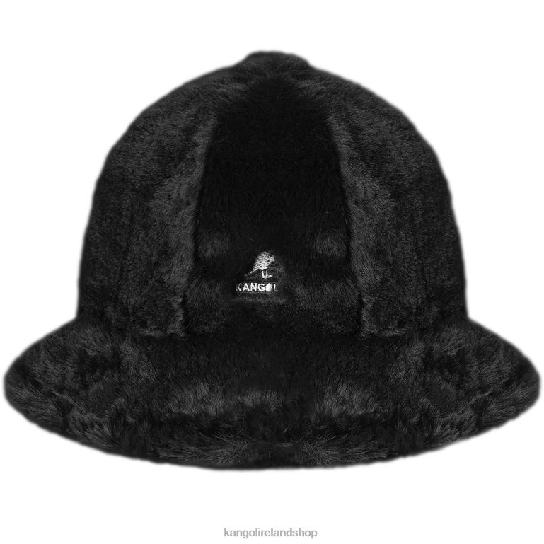 IE Kangol Faux Fur Casual Black Unisex Accessories 6B26V697