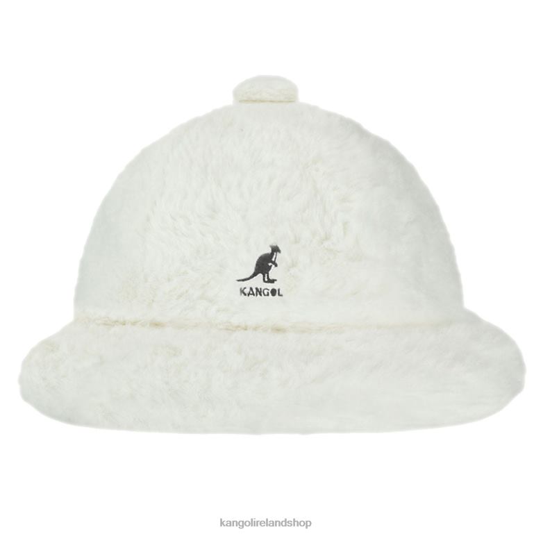 IE Kangol Faux Fur Casual Cream Unisex Accessories 6B26V698