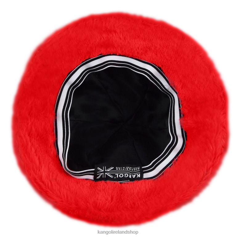 IE Kangol Faux Fur Casual Scarlet Unisex Accessories 6B26V701
