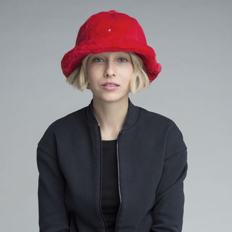 IE Kangol Faux Fur Casual Scarlet Unisex Accessories 6B26V701