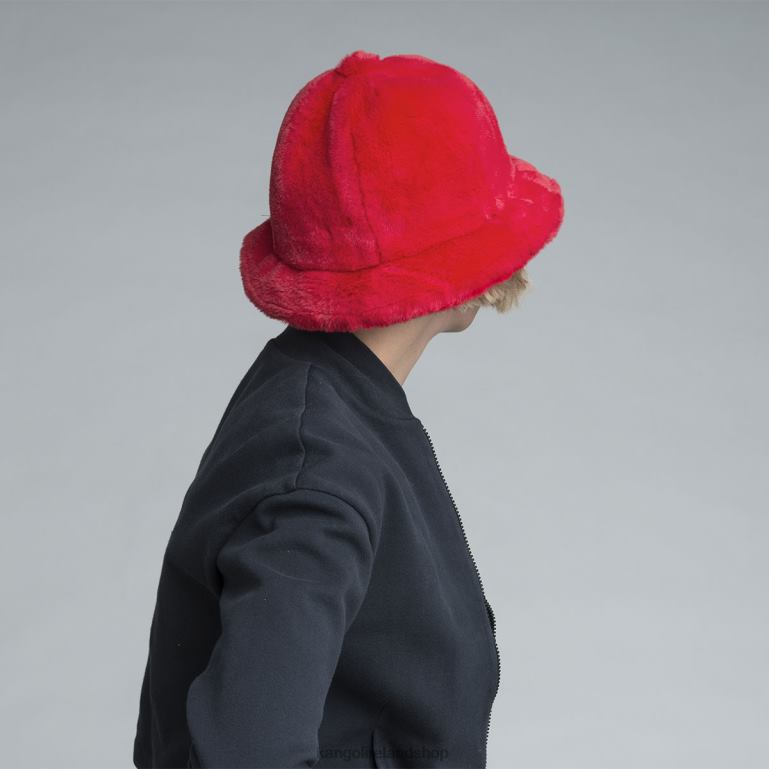 IE Kangol Faux Fur Casual Scarlet Unisex Accessories 6B26V701