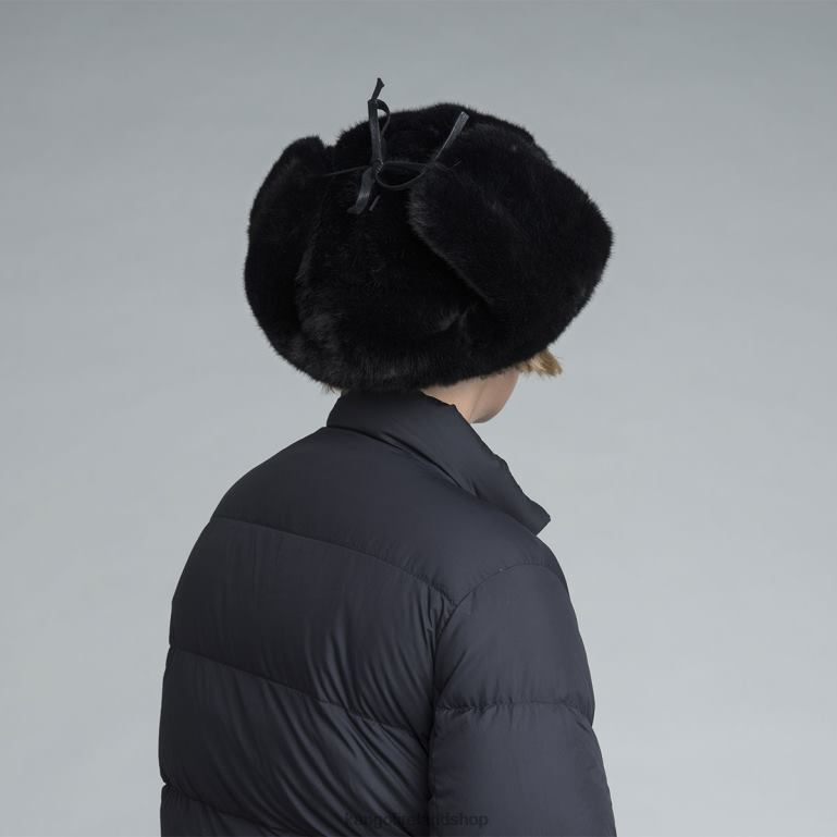 IE Kangol Faux Fur Trapper Black Unisex Accessories 6B26V861