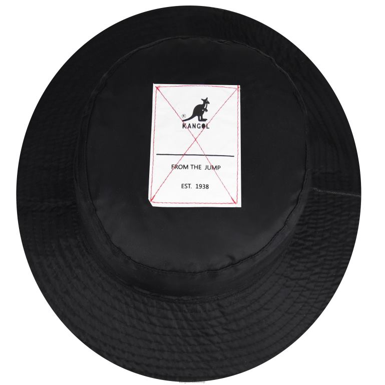 IE Kangol Faux Leather Reversible Bucket Black Unisex Accessories 6B26V544